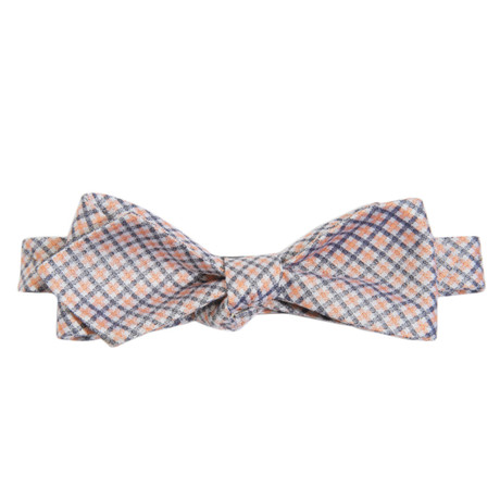 Plaid Bow Tie // Blue + Orange