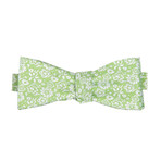 Reversible Floral Bow Tie // Green