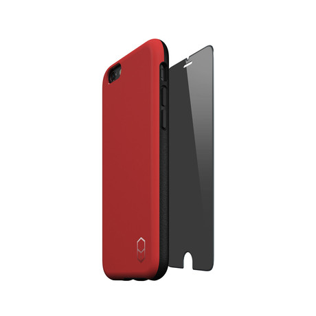 ITG Level Case + Privacy Screen Protector // Red (iPhone 6)