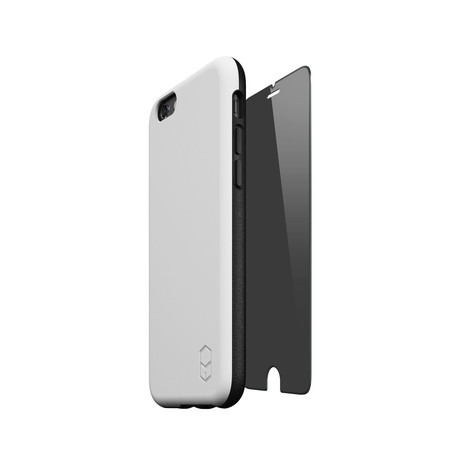 ITG Level Case + Privacy Screen Protector // White (iPhone 6)