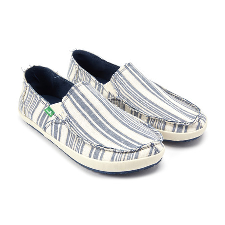 Rounder Boat Shoes // Denim Stripe (US: 7)