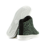 Quattro Skate 2 LX High Top // Olive Cheetah + White (US: 9.5)