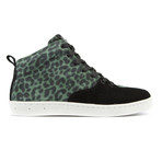 Quattro Skate 2 LX High Top // Olive Cheetah + White (US: 9.5)