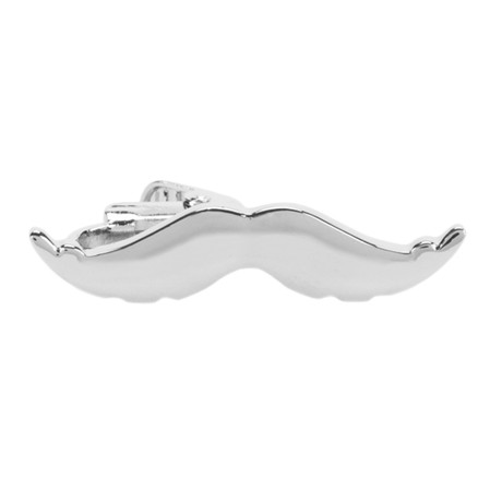 1.5" Stache Tie Clip // Silver