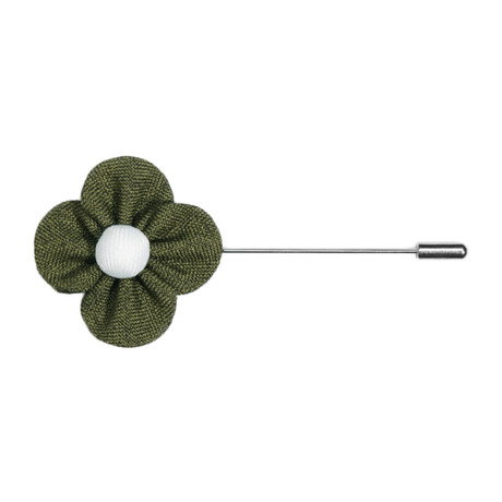 Daisy Lapel Flower // Green