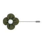 Daisy Lapel Flower // Green