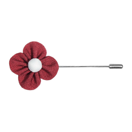 Daisy Lapel Flower // Red