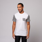 Spin Tee // White + Black (M)