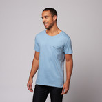 Bent Up Tee // Light Blue (S)