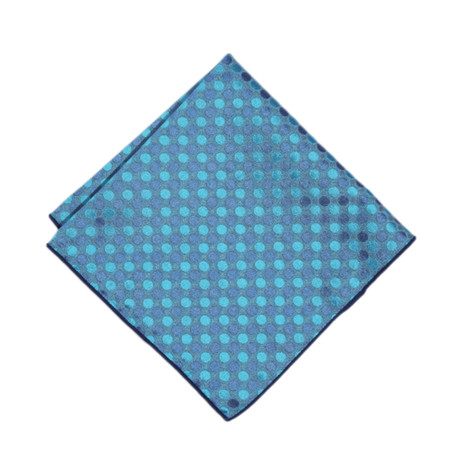 Pocket Square // Turquoise Dot