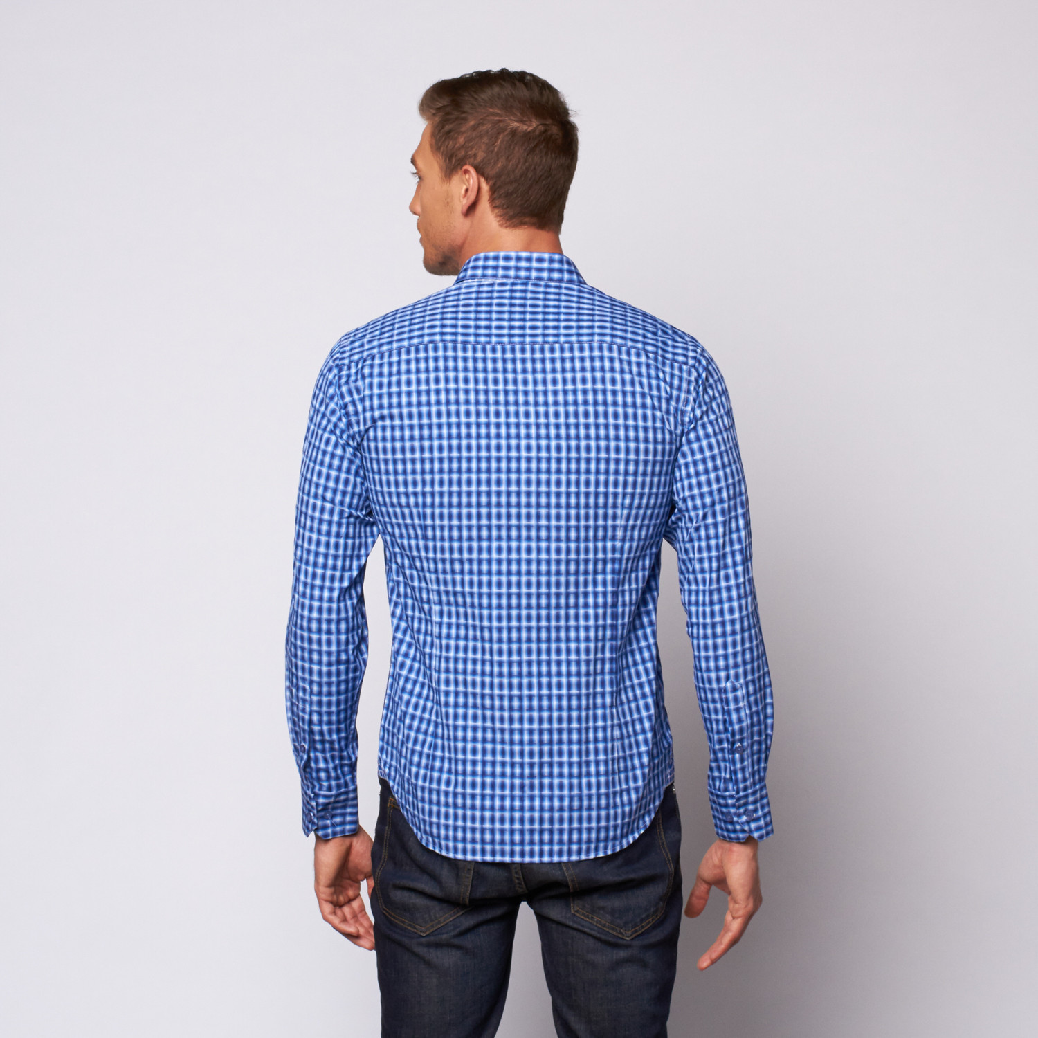 Plaid Button Up Shirt // Blue (S) - International Laundry - Touch of Modern
