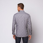 Dotted Button Up Shirt // Grey (S)