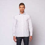 Medium Stripe Button Up Shirt // Grey (M)