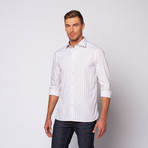Medium Stripe Button Up Shirt // Grey (XL)