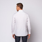 Medium Stripe Button Up Shirt // Grey (M)