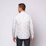 Paisley Button Up Shirt // White (XL)