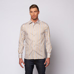 Stripe Button Up Shirt // Tan (XL)