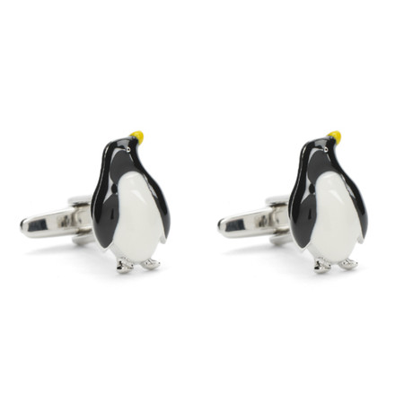 Happy Feet Cuff Links // Silver