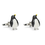 Happy Feet Cuff Links // Silver