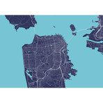 San Francisco Map (Charcoal + Slate)