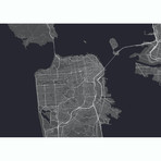 San Francisco Map (Teal + Navy)