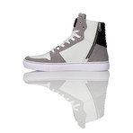 Adonis High Top // White + Grey + Black (US: 10)