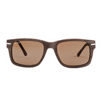 Crater // Brown + Silver + Brown Solid Lens