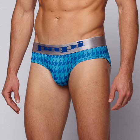 Rave Low Rise Brief // Blue Mischief (S)