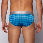 Rave Low Rise Brief // Blue Mischief (M)