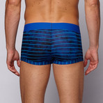 Striped Brazilian Trunks // Blue Mischief (S)