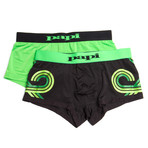 2-Pack Loop Brazilian // Black + Green (S)