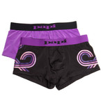 2-Pack Loop Brazilian // Black + Purple (S)