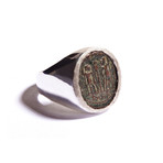 Roman Empire // Constantine the Great Silver Ring