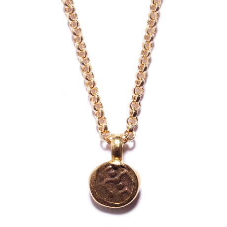 Travancore Southern India Gold Coin Necklace