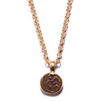 Travancore Southern India Gold Coin Necklace