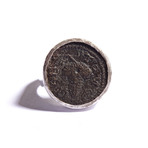 Roman Coin Silver Ring // Ancient Lydia