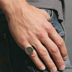 Roman Coin Silver Ring // Ancient Lydia