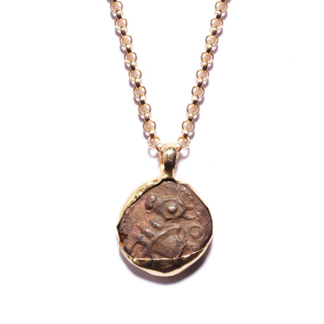 Medieval Southern India Gold Coin Necklace