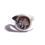 Indo-Greeks Coin Silver Ring