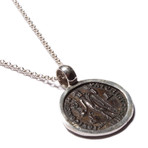 Roman Empire Silver Coin Necklace // Licinius