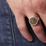 Roman Coin // Honorius // Silver Ring