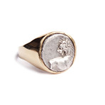 Ancient Greece Lion Gold Ring