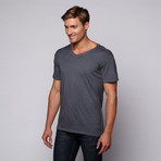 Vintage V-Neck Tee // Graphite (S)