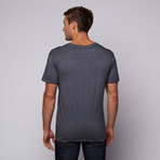 Vintage V-Neck Tee // Graphite (L)