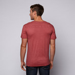 Vintage V-Neck Tee // Beet (XL)