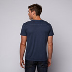 Vintage V-Neck Tee // Navy (L)