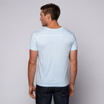 Vintage V-Neck Tee // Light Blue (XL)