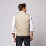 Quilted Vest // Stone (S)