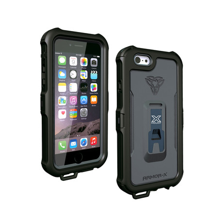 Waterproof Case + Carabiner // Charcoal (iPhone 6/6s)