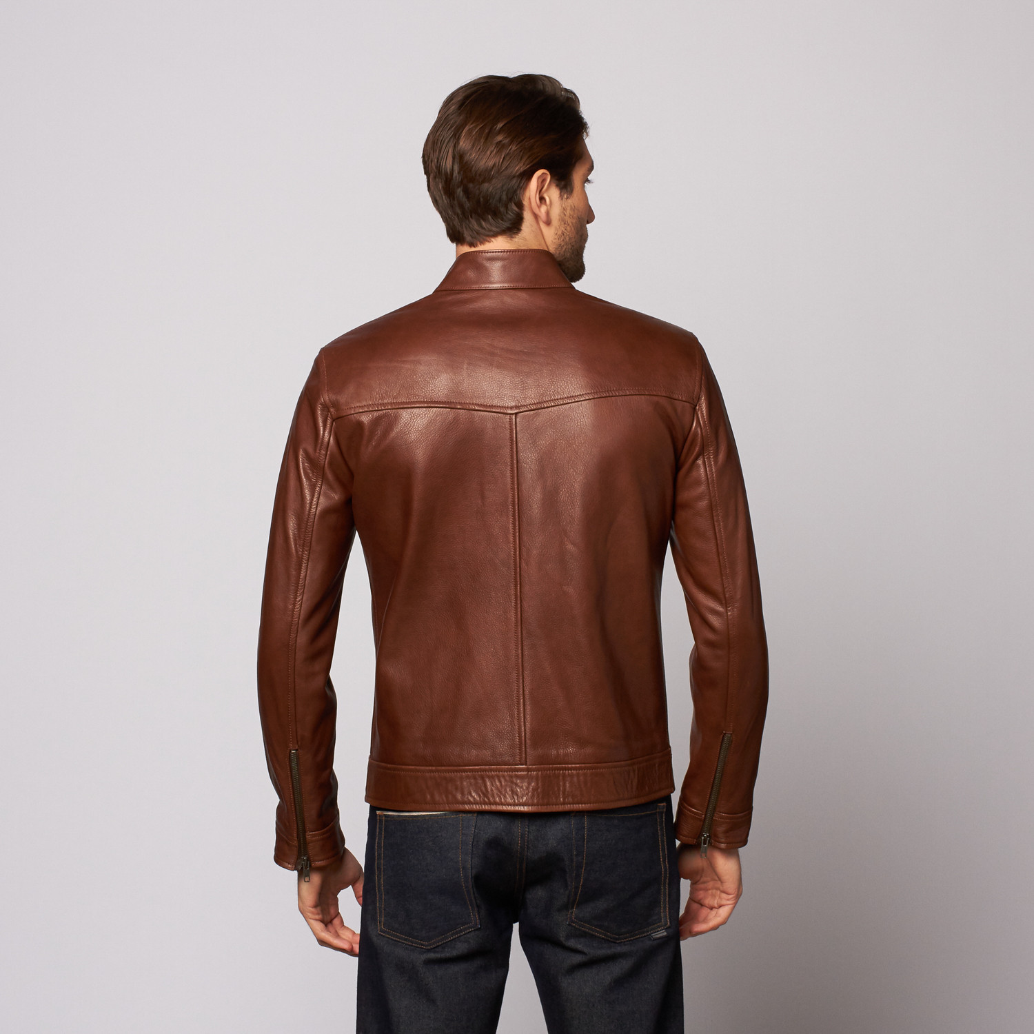 Café Racer Jacket // Mahogany (S) - Satchel & Page - Touch of Modern